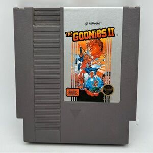 The Goonies 2 II Nintendo NES System game cleaned and tested 1987 KONAMI